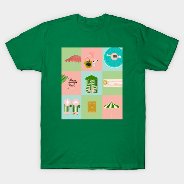 Cabana Color block vertical T-Shirt by jenblove